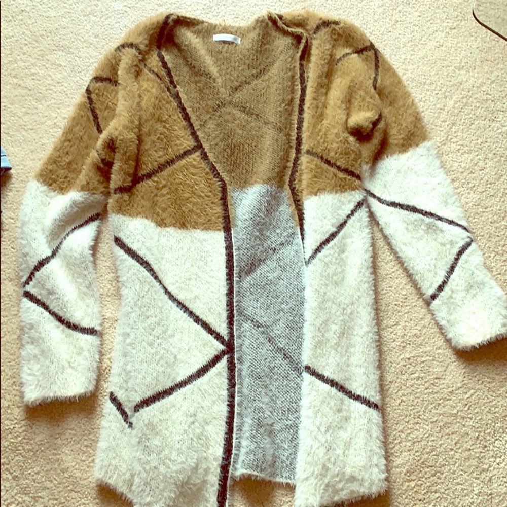 Long fuzzy cardigan purchase from a boutique